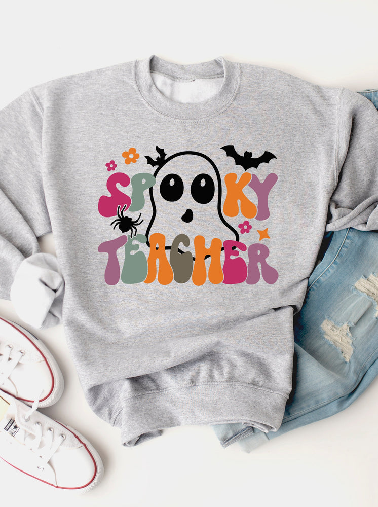 Spooky Teacher Ghost Sweatshirt