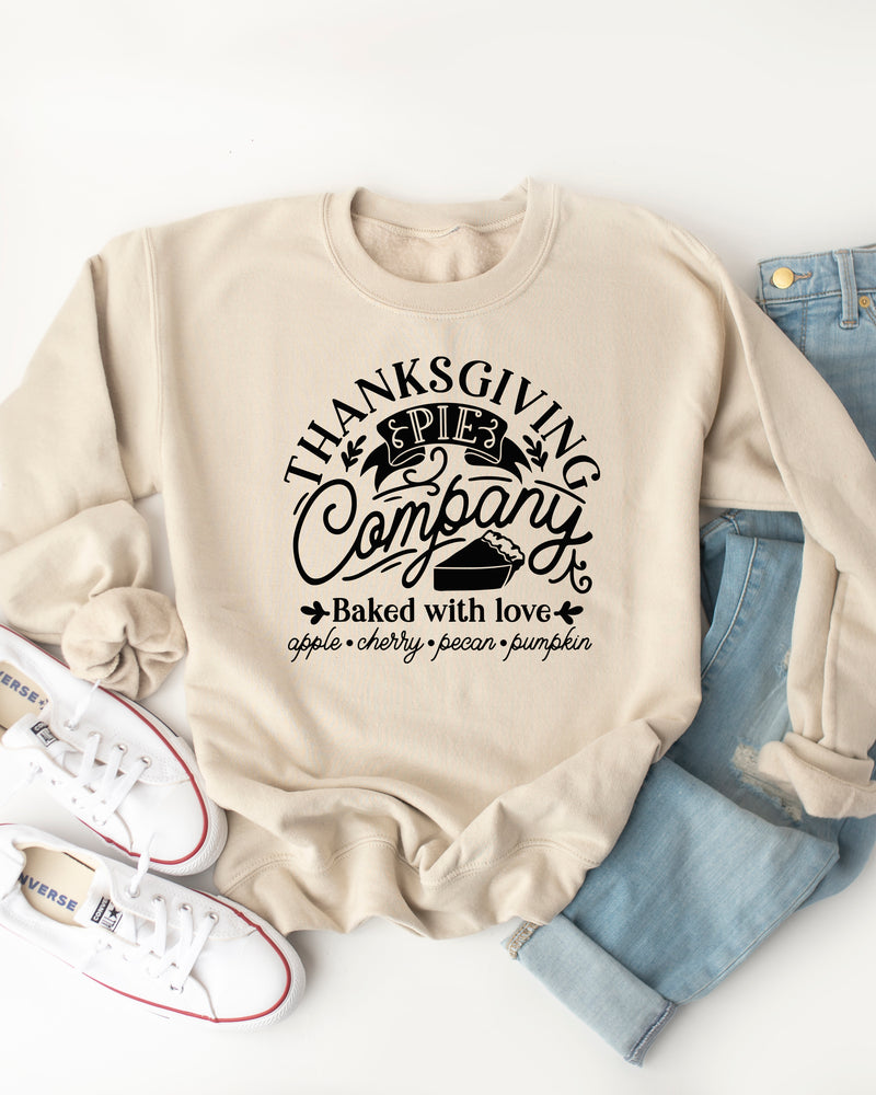 Thanksgiving Pie Company Graphic Sweatshirt