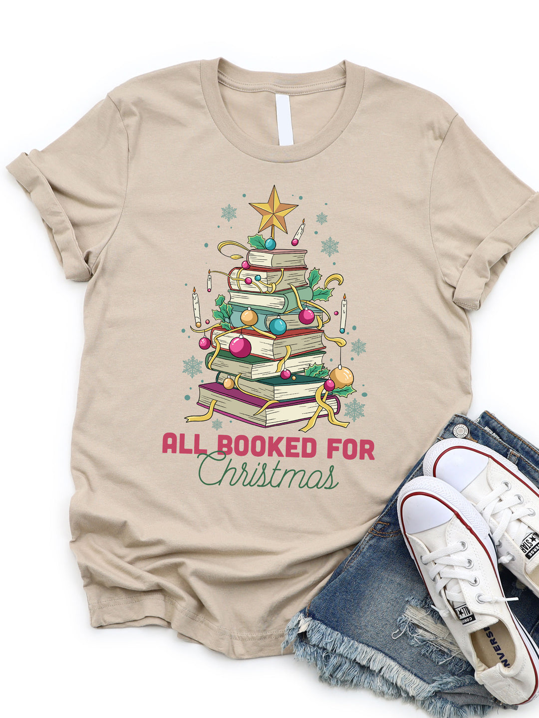 All booked for Christmas Graphic Tee