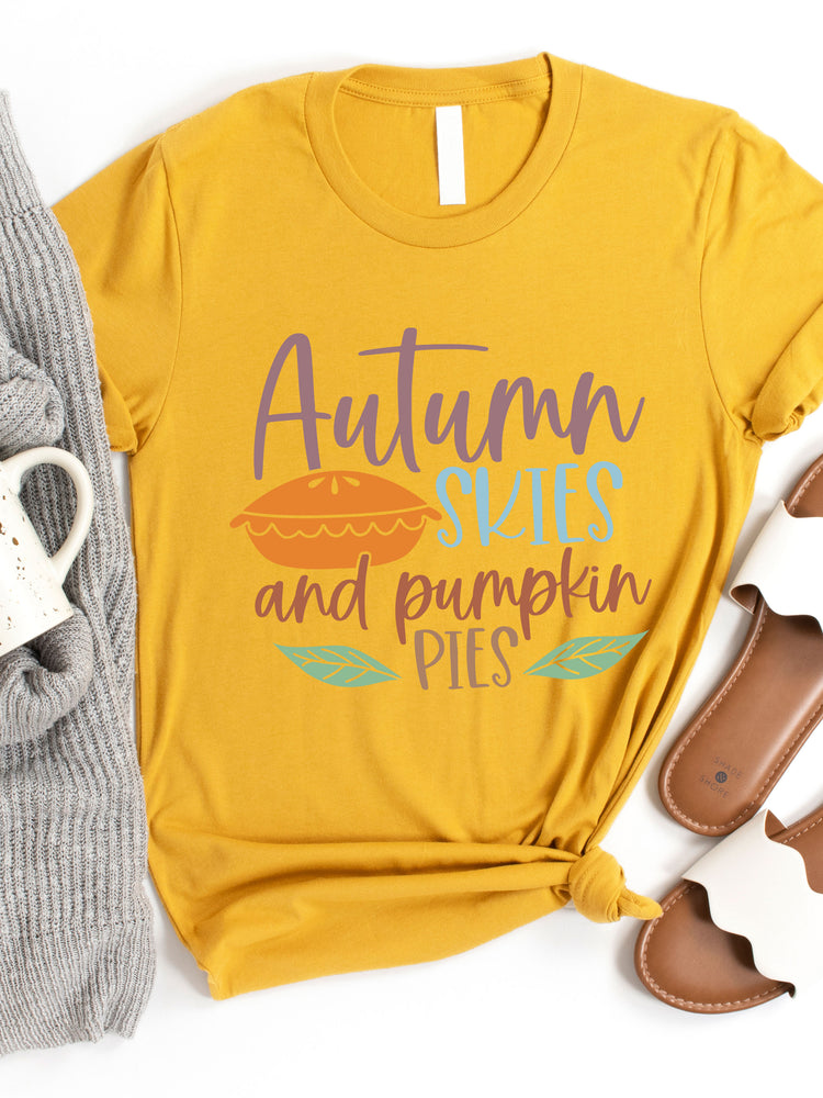 Autumn Skies & Pumpkin Pies Graphic Tee