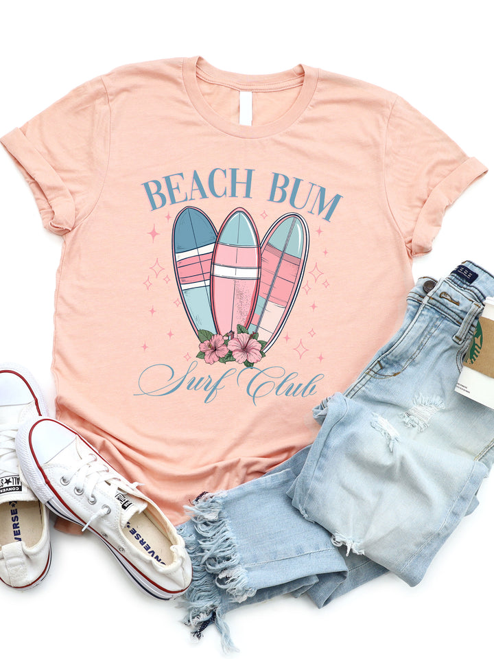 Beach Bum Surf Club Graphic Tee