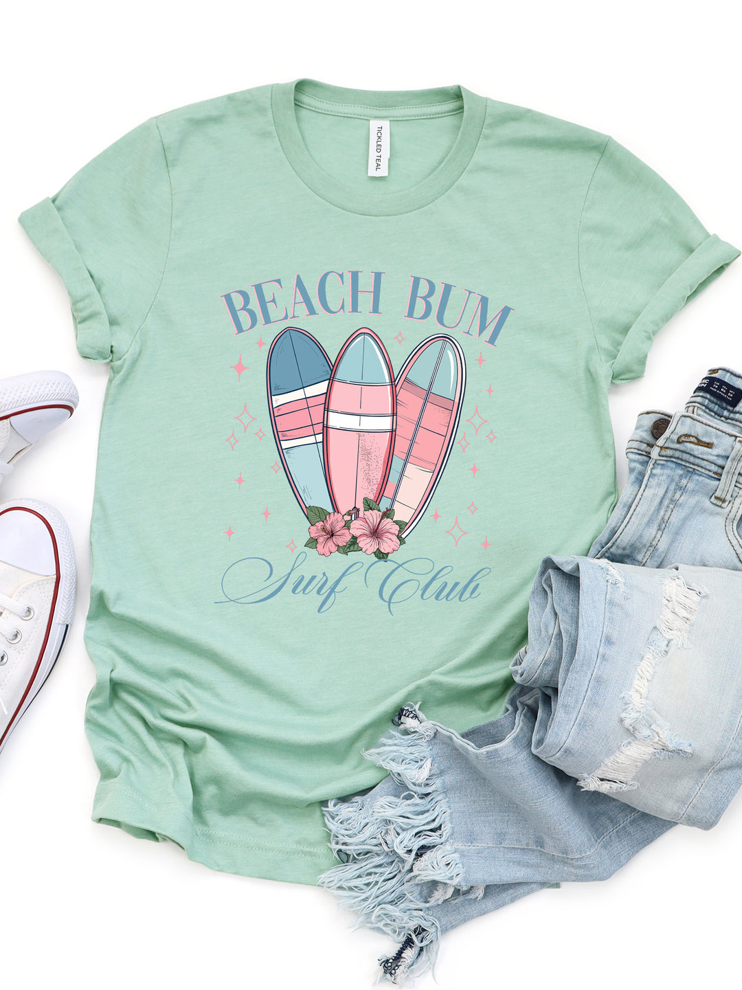 Beach Bum Surf Club Graphic Tee