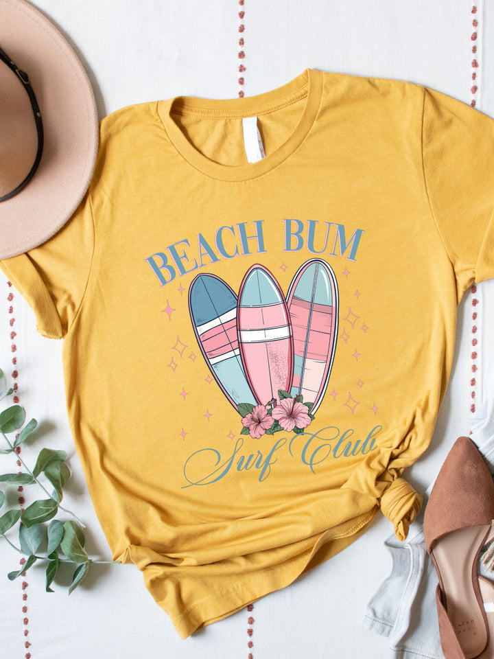 Beach Bum Surf Club Graphic Tee