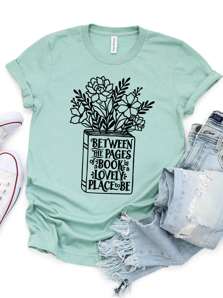 Between The Pages Of The Book Graphic Tee