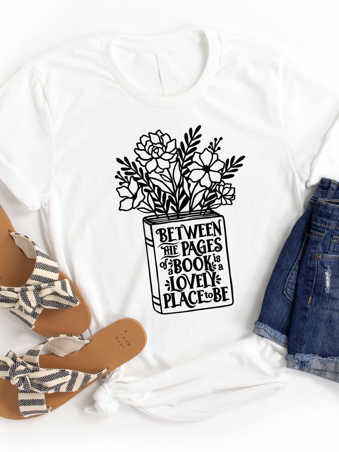 Between The Pages Of The Book Graphic Tee