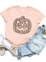 Cheetah Jack-O-Lantern Graphic Tee