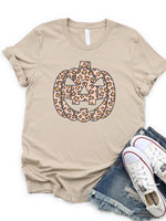 Cheetah Jack-O-Lantern Graphic Tee