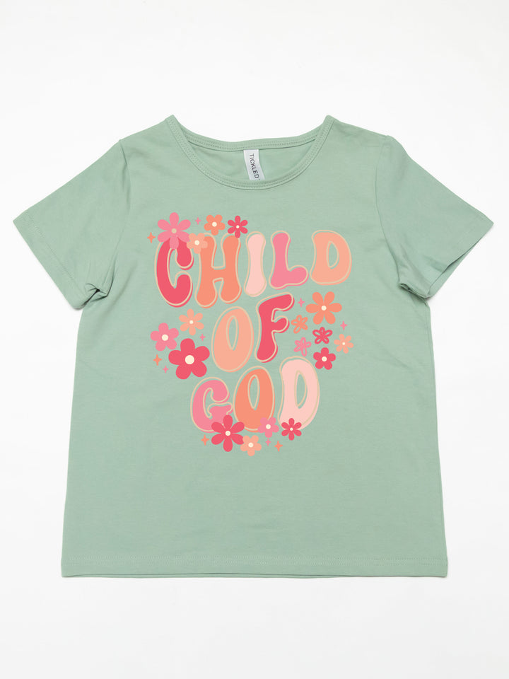 Floral Child of God Kids Graphic Tee