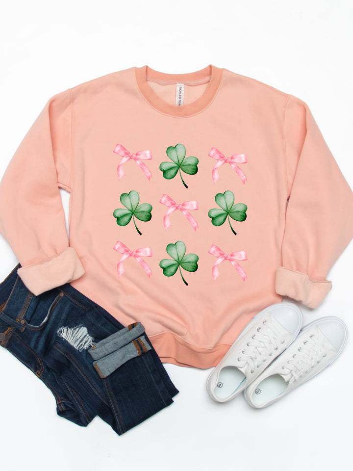 Bows & Clovers Graphic Sweatshirt