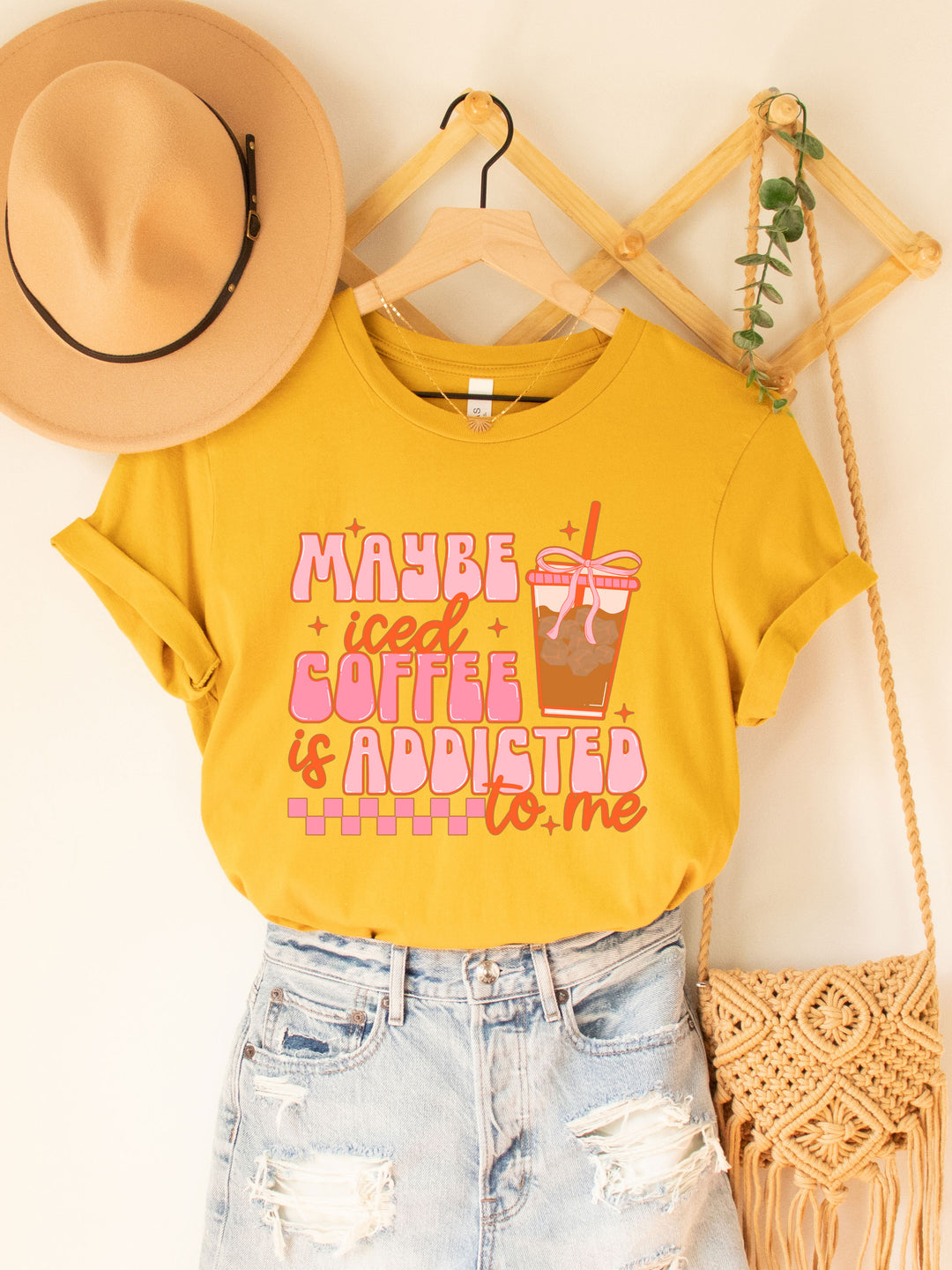 Maybe Iced Coffee is Addicted to Me Graphic Tee