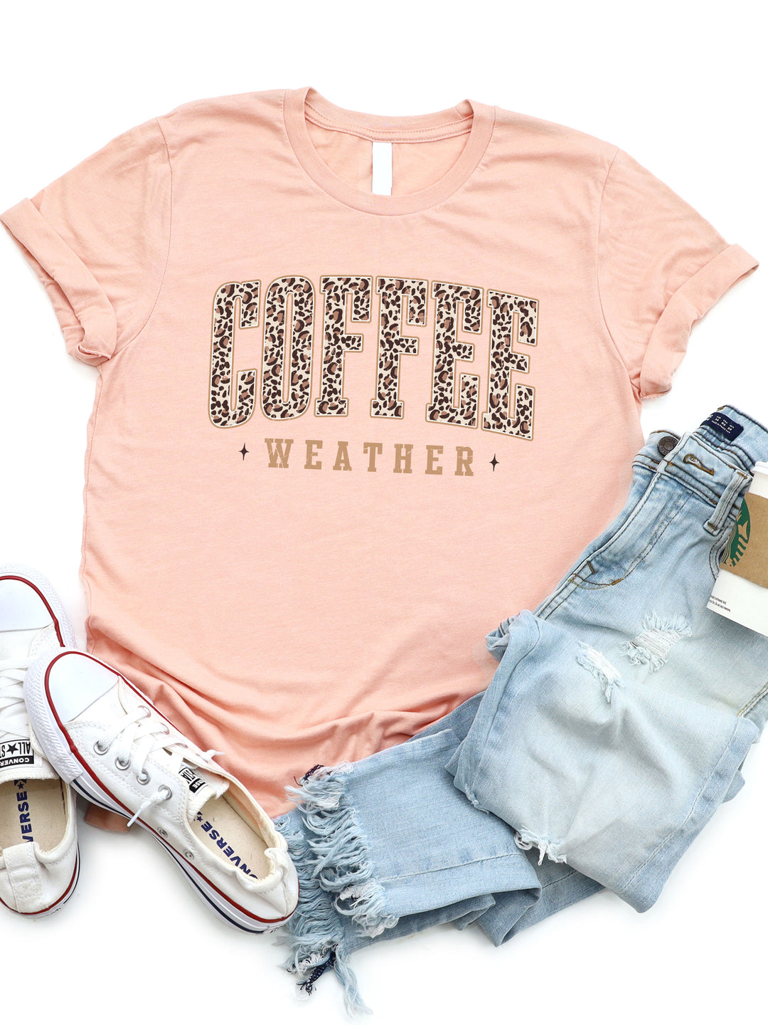 Coffee Weather (Cheetah Print) Graphic Tee