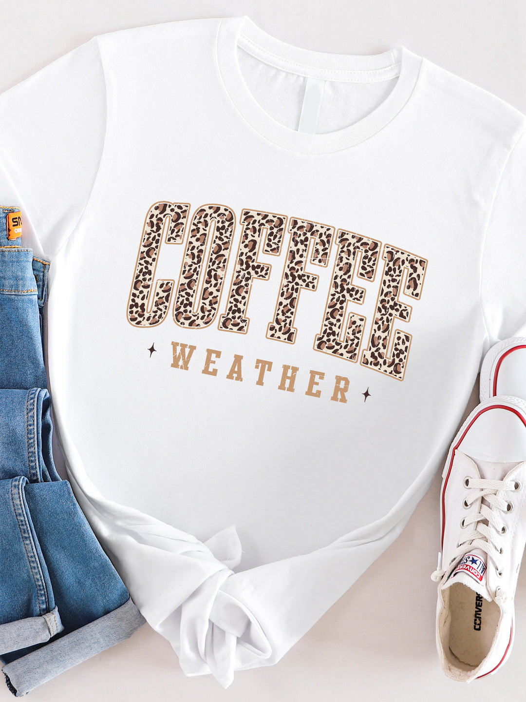 Coffee Weather (Cheetah Print) Graphic Tee