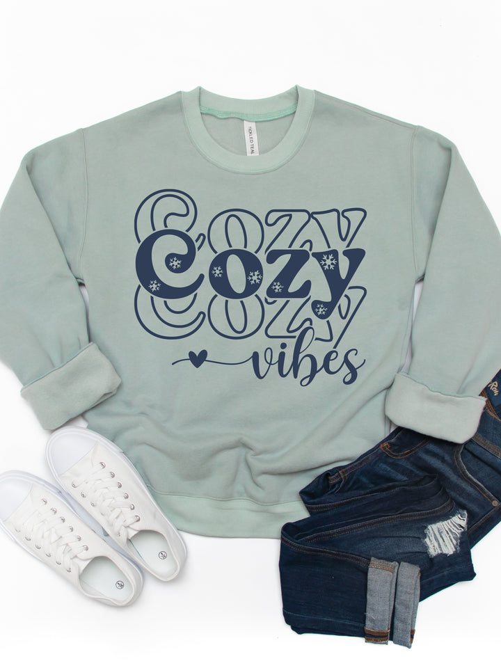 Cozy Cozy Cozy Vibes - Graphic Sweatshirt