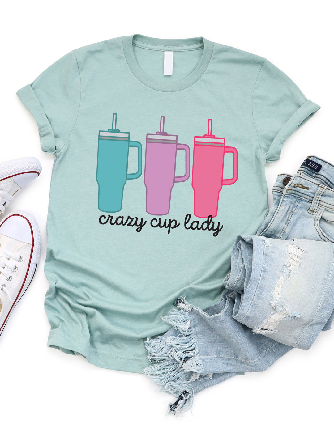 Crazy Cup Lady Stanley Graphic Tee