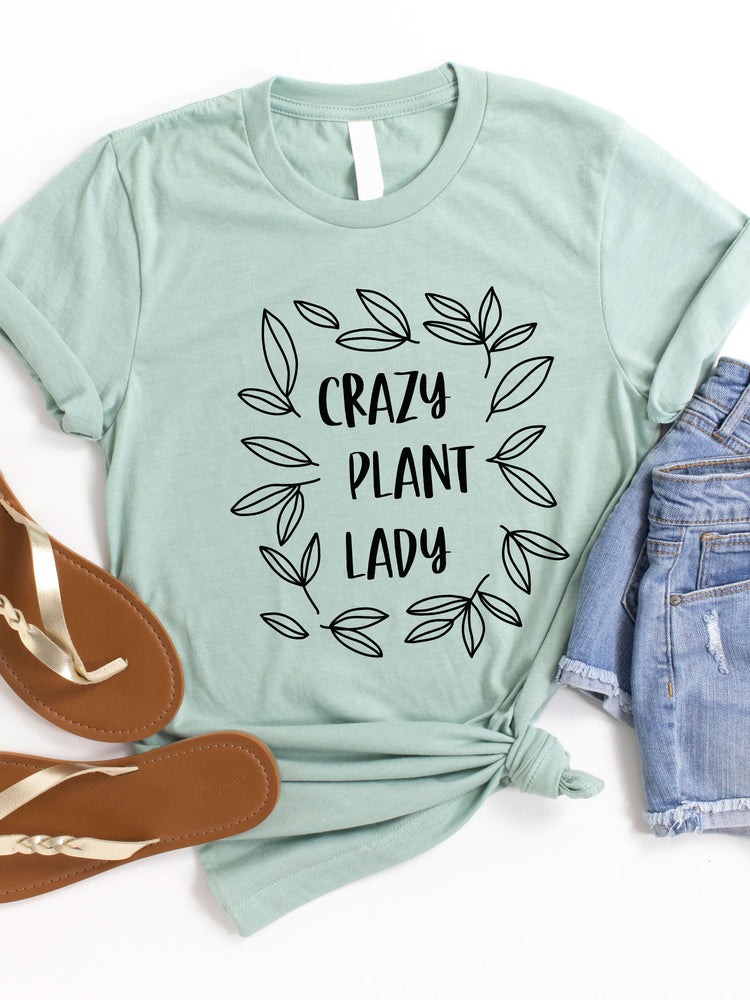 Crazy Plant Lady Wreath Graphic Tee