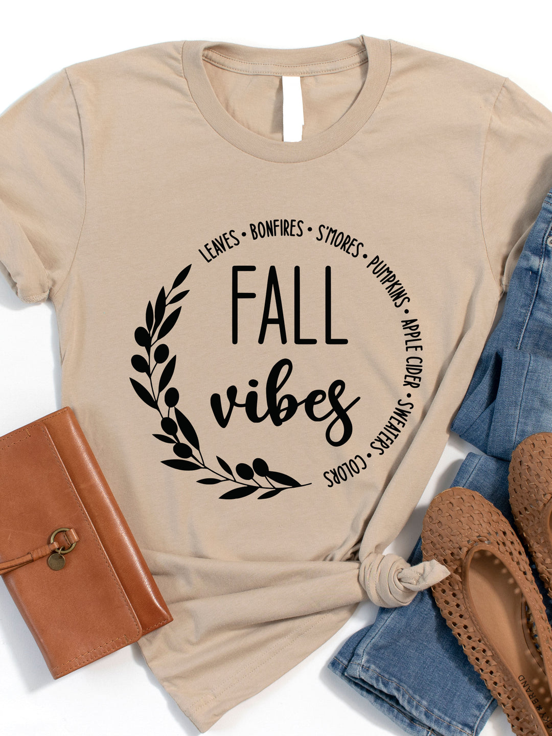 Fall Vibes Wreath Graphic Tee