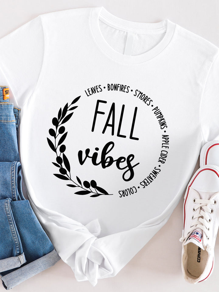 Fall Vibes Wreath Graphic Tee