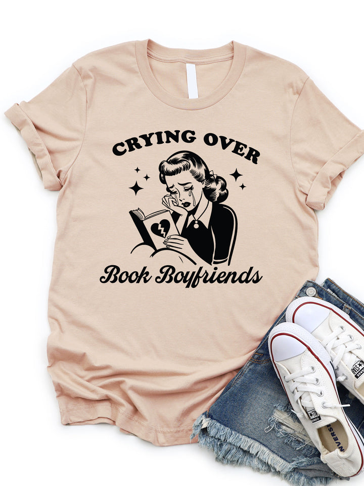Crying Over Book Boyfriends Graphic Tee