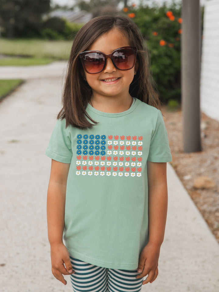 Flower Flag Kids Graphic Tee