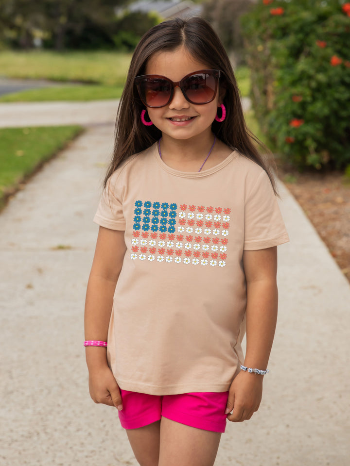 Flower Flag Kids Graphic Tee