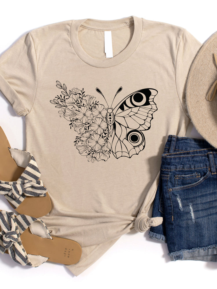 Daisy Butterfly Graphic Tee
