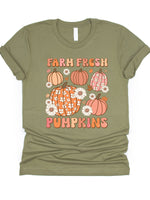 Farm Fresh Pumpkins Retro Graphic Tee