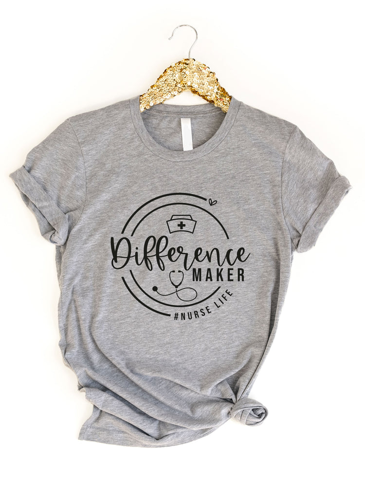 Difference Maker Nurse Graphic Tee