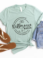 Difference Maker Nurse Graphic Tee