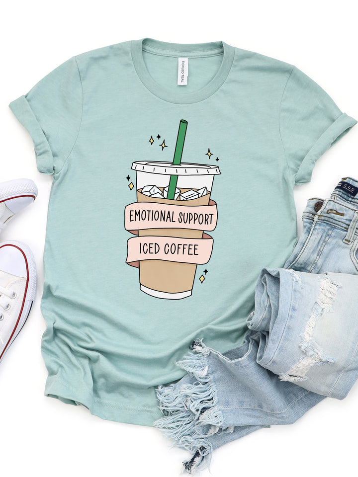 Emotional Support Ice Coffee Graphic Tee