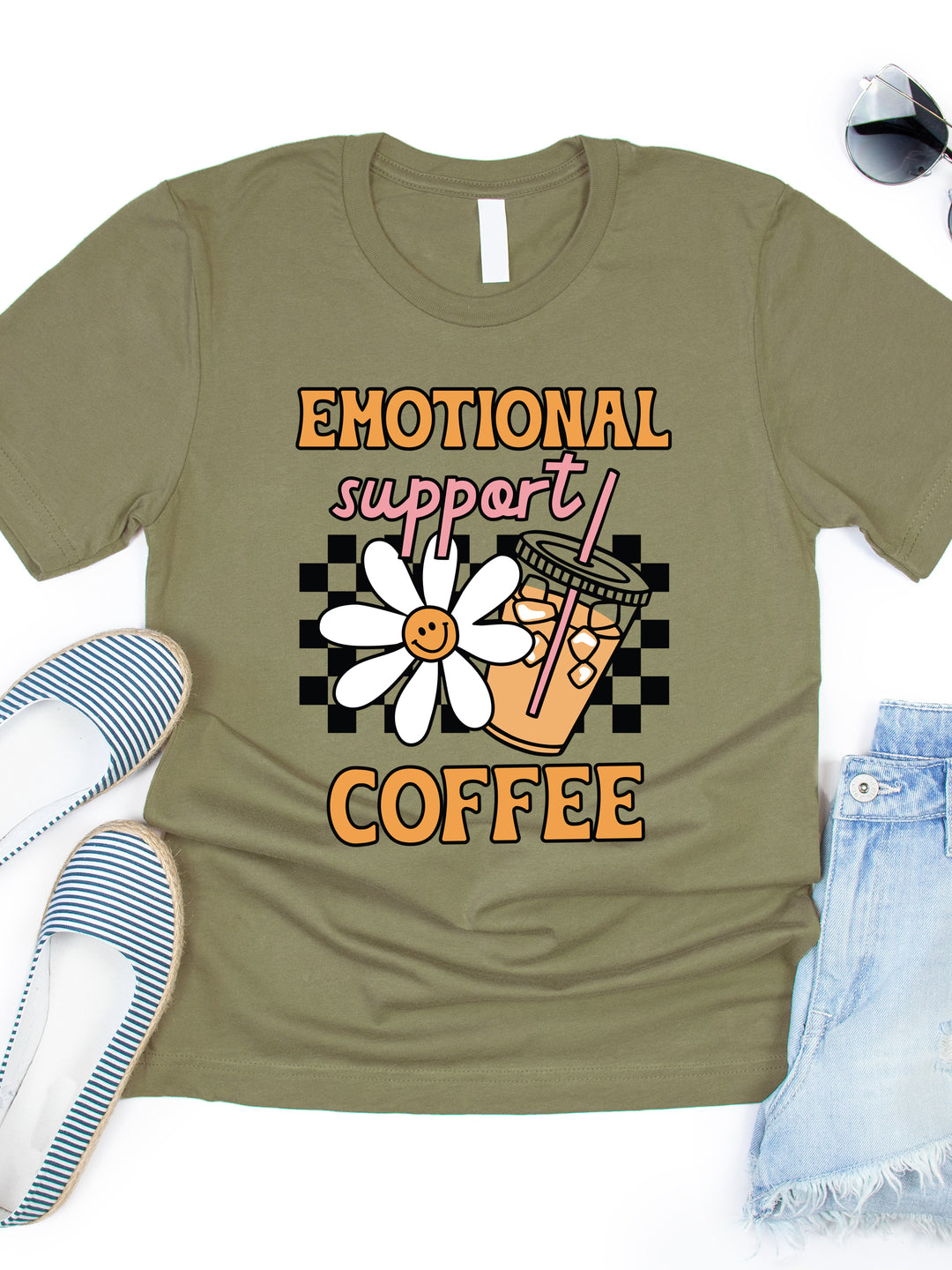 Emotional Support Coffee Graphic Tee