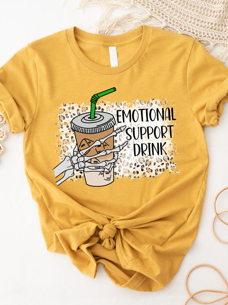 Emotional Support Drink Graphic Tee