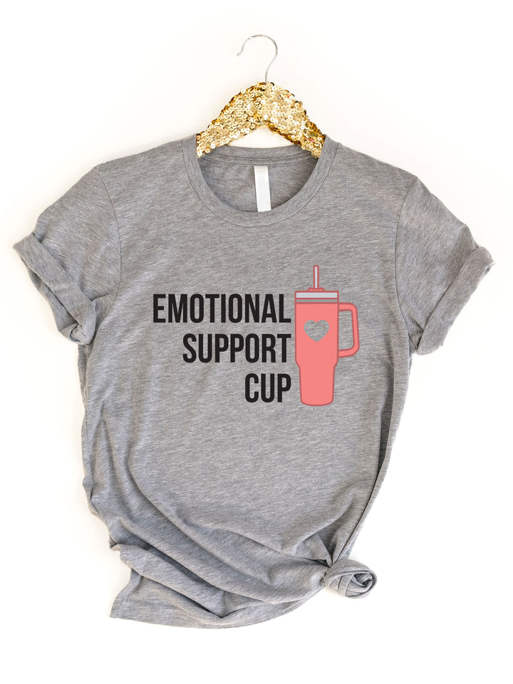 Emotional Support Cup Stanley Graphic Tee