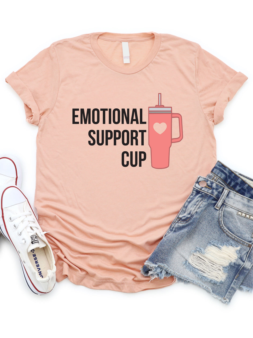 Emotional Support Cup Stanley Graphic Tee