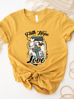 Faith Hope Love Jar Graphic Tee