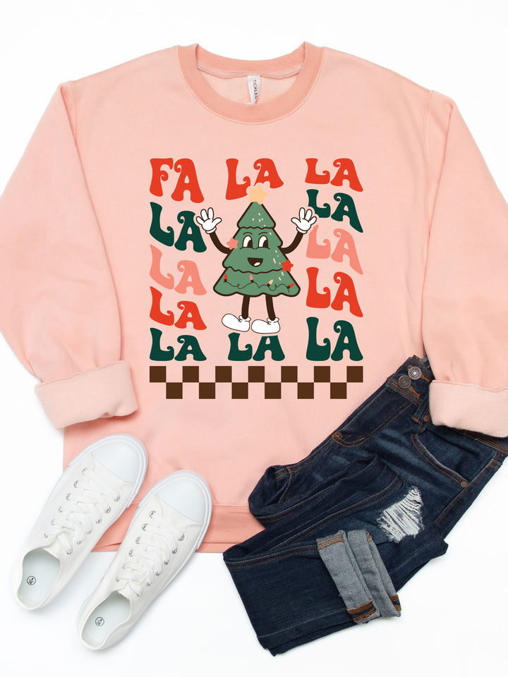 Fa La La Christmas Tree Graphic Sweatshirt