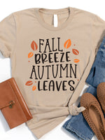 Fall Breeze Autumn Leaves Graphic Tee
