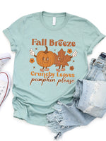 Fall Breeze Crunchy Leaves Graphic Tee
