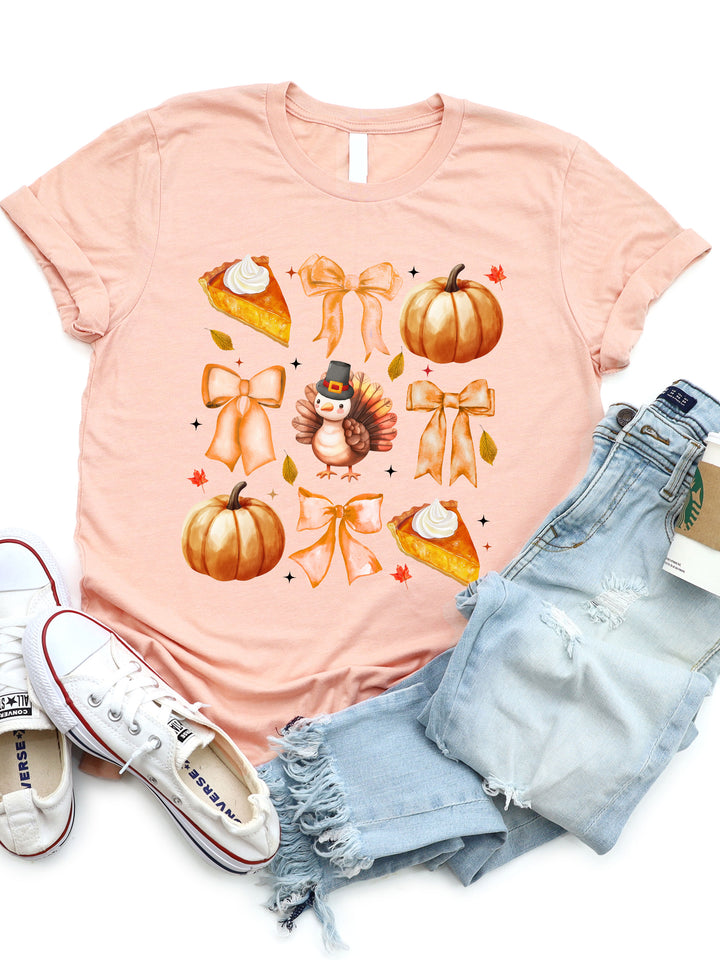 Coquette Fall Icons Graphic Tee
