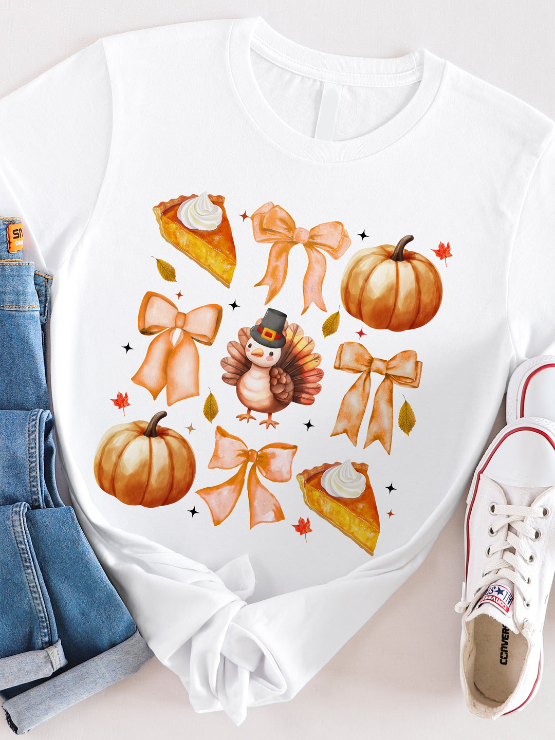 Coquette Fall Icons Graphic Tee