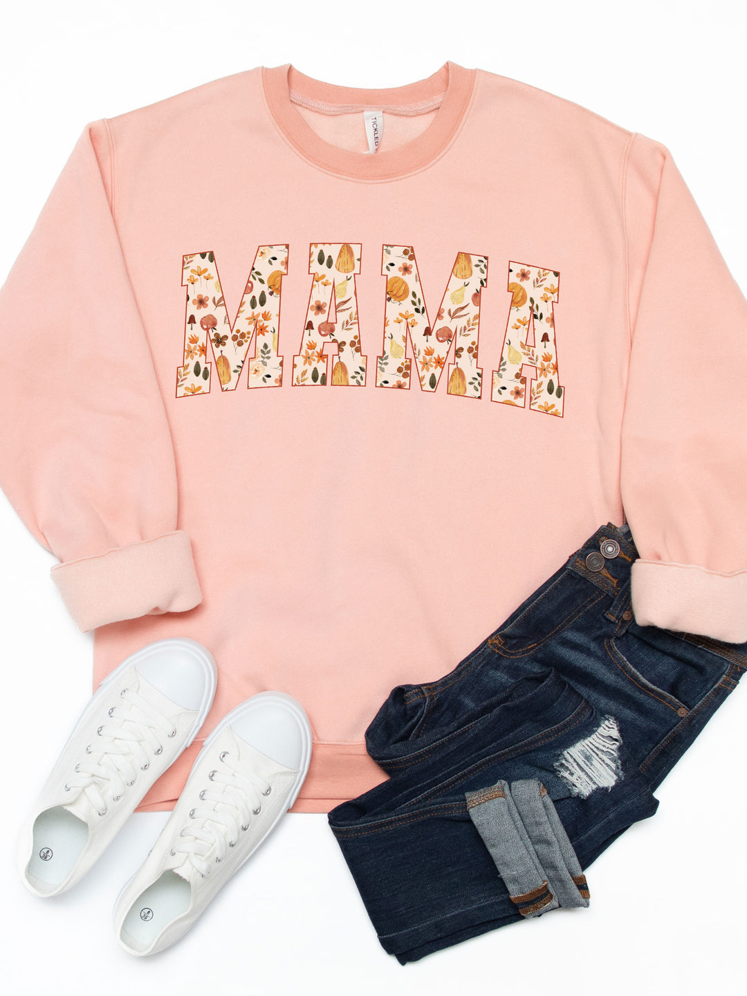 Fall Leaf MAMA Graphic Sweatshirt