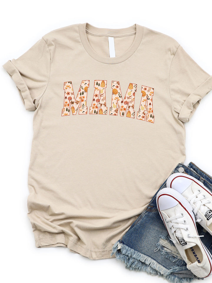 Fall Leaves MAMA Graphic Tee