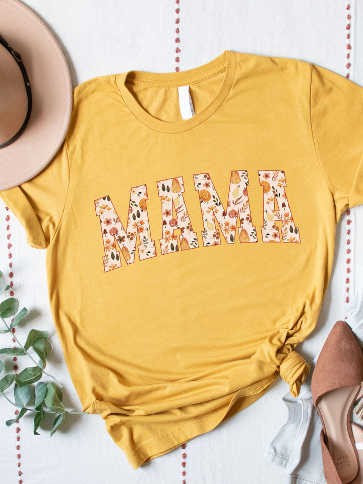 Fall Leaves MAMA Graphic Tee