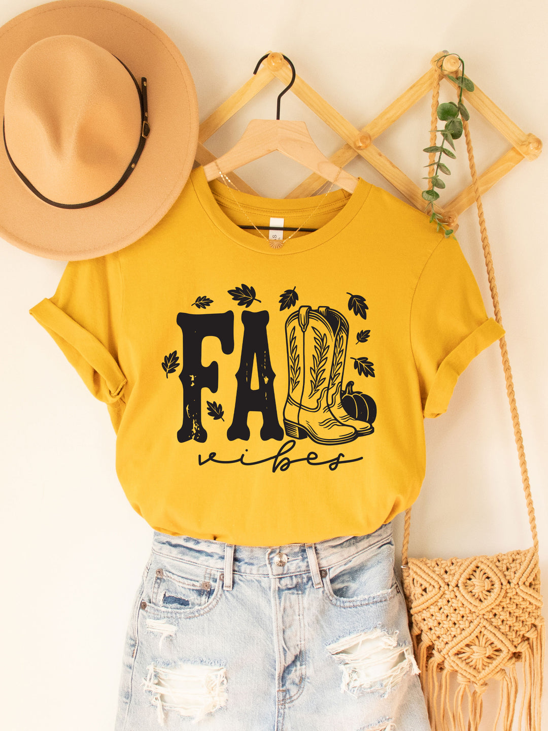 Fall Vibes Boots Graphic Tee