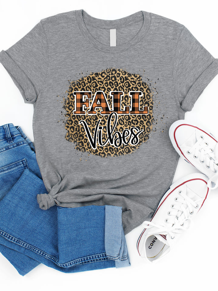 Fall Vibes Cheetah Graphic Tee