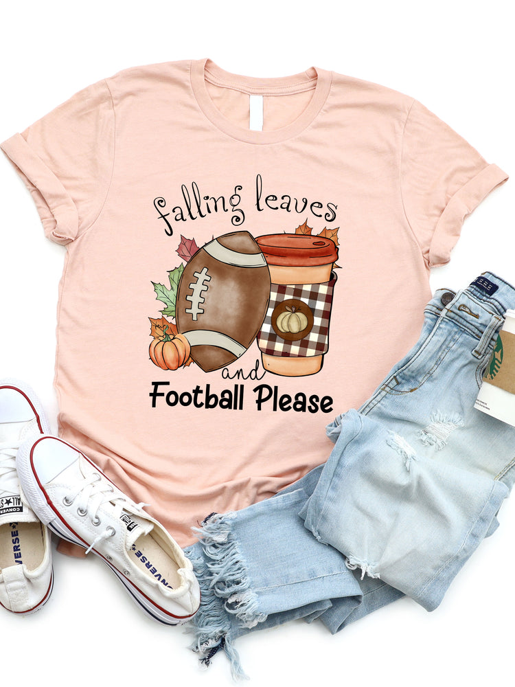 Falling Leaves & Football Please Graphic Tee
