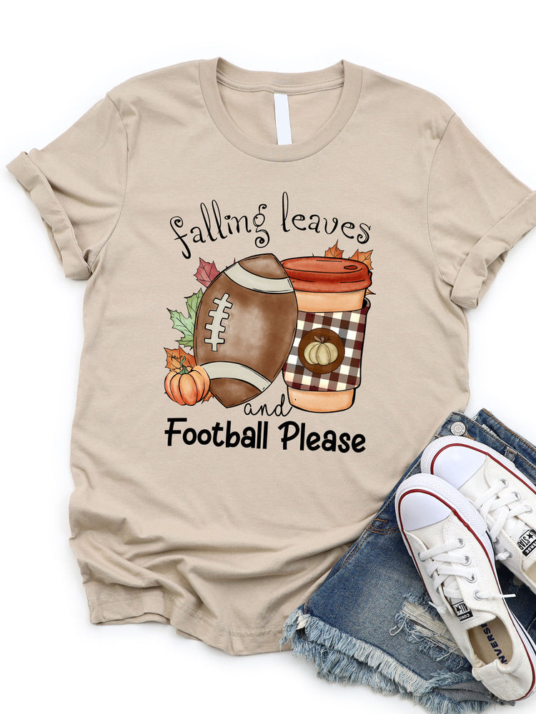 Falling Leaves & Football Please Graphic Tee