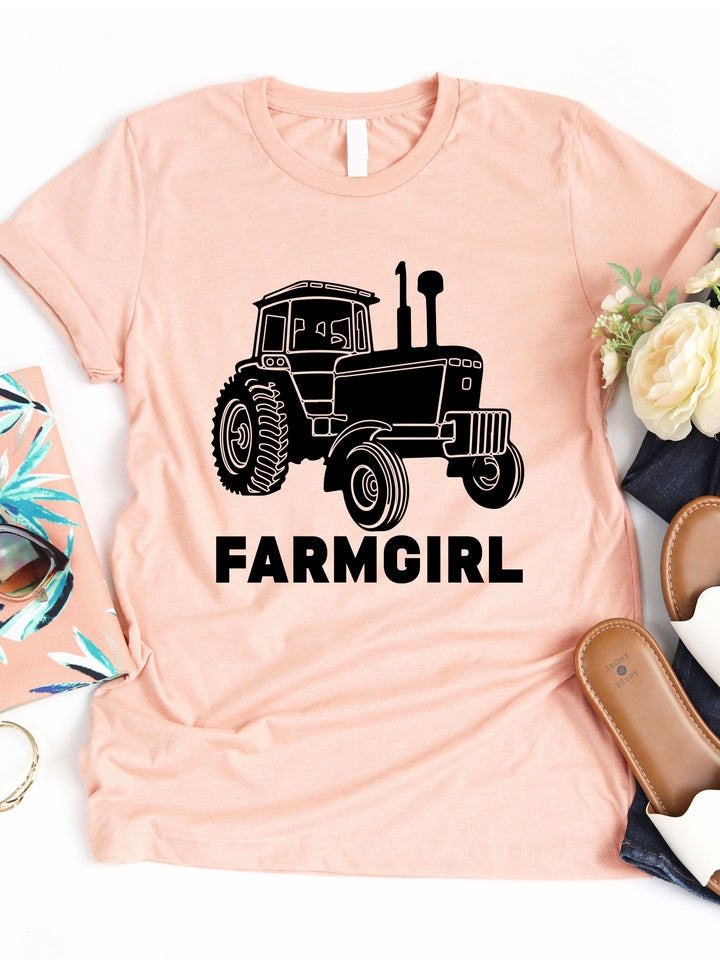 Tractor Farm Girl Graphic Tee