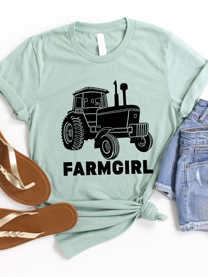 Tractor Farm Girl Graphic Tee