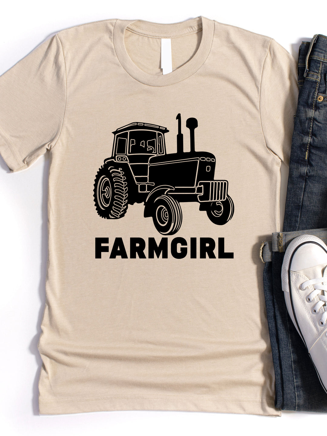 Tractor Farm Girl Graphic Tee