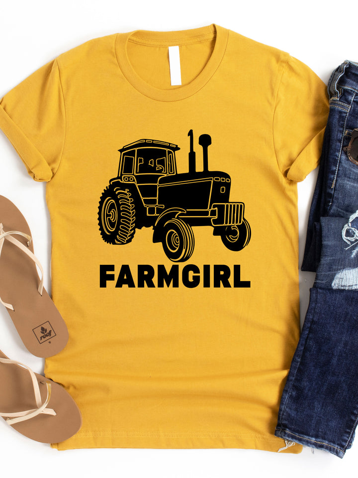 Tractor Farm Girl Graphic Tee